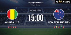 Olympic 2024 - Soi kèo U23 Guinea vs U23 New Zealand 22h00 24/07/2024